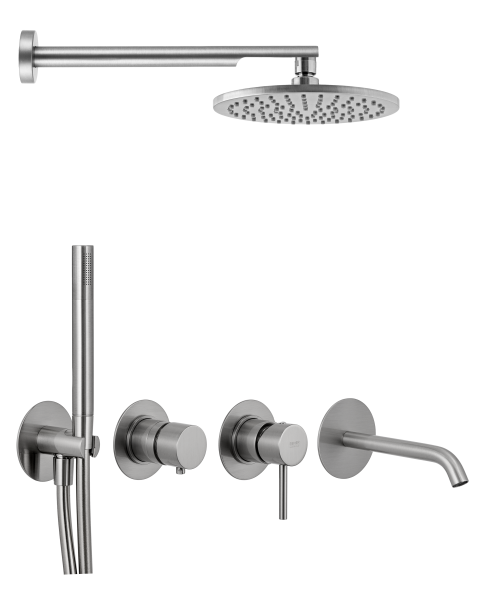 Душевая система Remer X Style X96D3SETXV, сталь