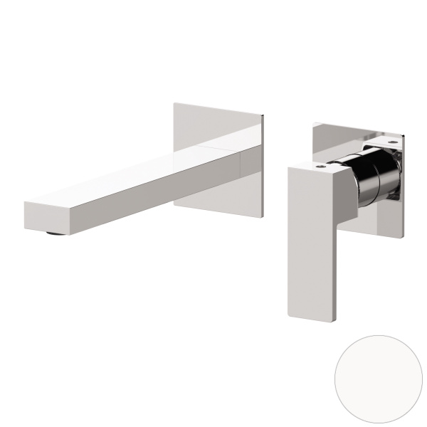 Смеситель для раковины Mariani Rebel B37565REP, белый матовый