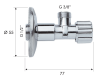 Запорный вентиль 1/2* 3/8" Remer 1171238