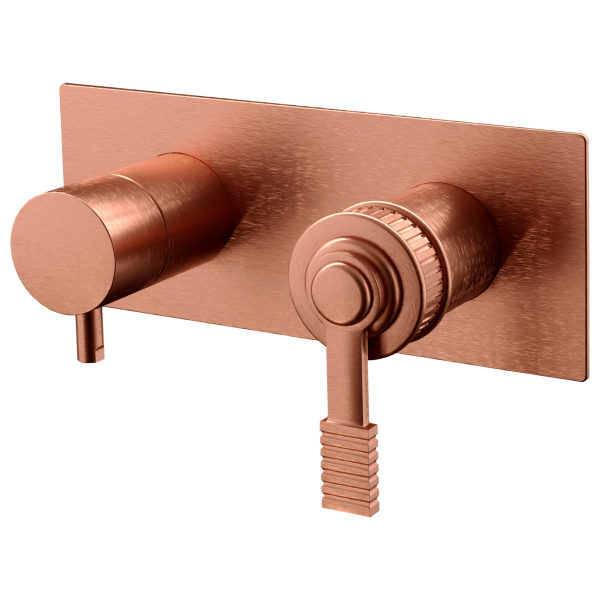 Смеситель для душа Remer Atelier AL93ZWBRP, медь брашированная