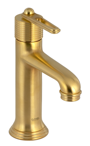 Смеситель для раковины Daniel Brooklyn BY606NDP, золото брашированное