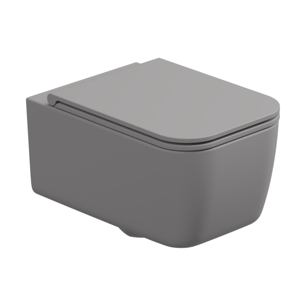 Чаша подвесного унитаза GSG Ceramic Design Brio BRWCSO038, Fumo Matt