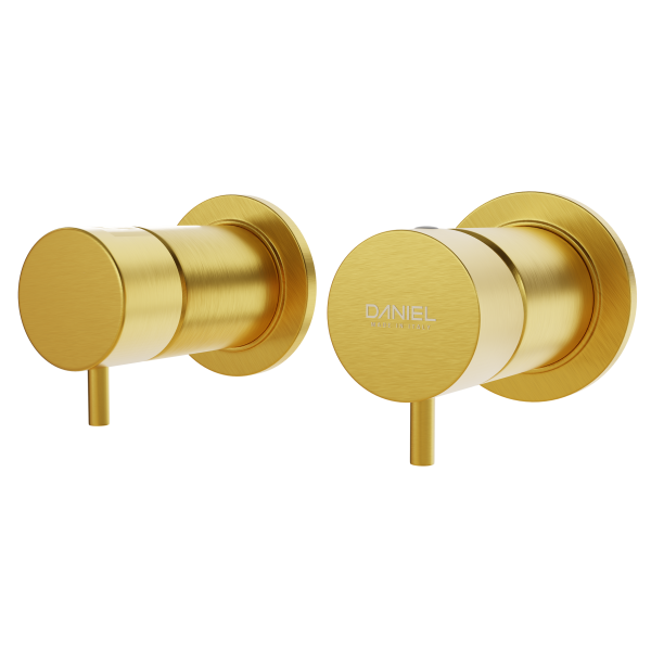 Смеситель для душа Daniel Tokyo TK625DP, золото брашированное