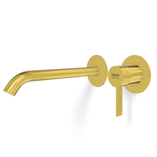Смеситель для раковины Remer Metrica MC15PWBDO, золото глянцевое