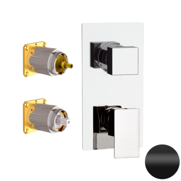 Смеситель для душа Daniel Skyline SK612D2KB15, чёрный матовый