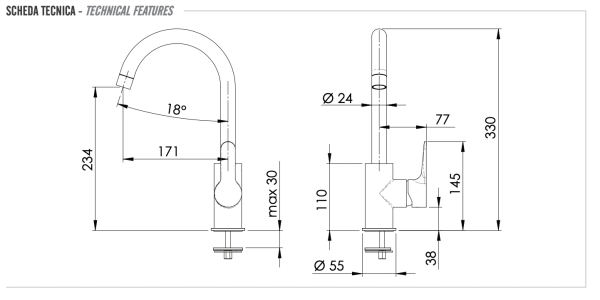 Смеситель для кухни Remer Winner W72