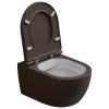 Чаша подвесного унитаза биколор GSG Ceramic Design Like LKWCSOBI000/035, White/Cacao Matt