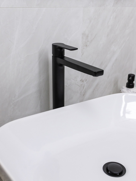 Смеситель для раковины Mariani Kali A14398KL12, черный матовый