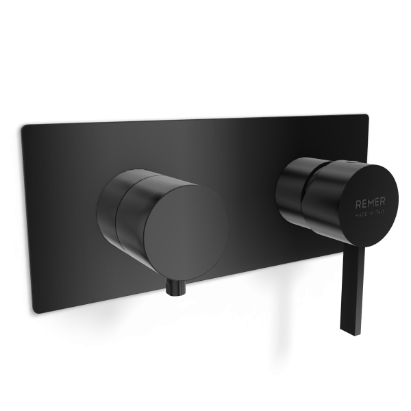 Смеситель для душа Remer Metrica MC93ZWBCFP, черный брашированный хром