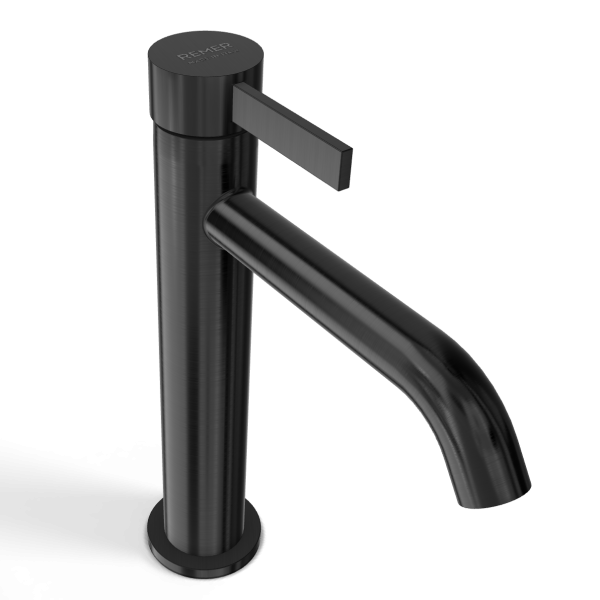 Смеситель для раковины Remer Metrica MC12AGM, оружейная сталь PVD