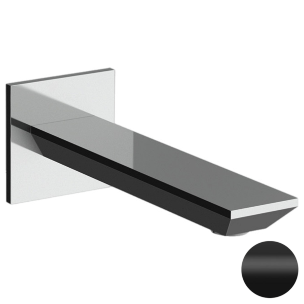 Излив настенный 18 см Remer Edge 91EGNO, черный матовый