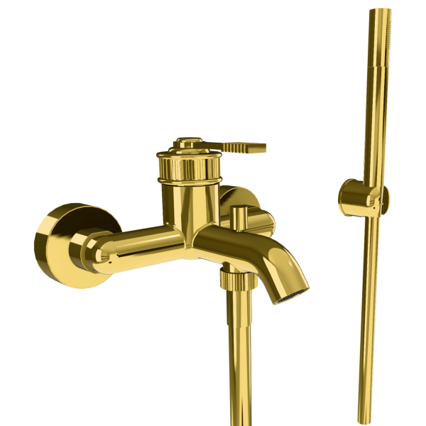 Смеситель для ванны Remer Atelier AL02DO, золото глянцевое