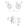 Смеситель для душа Remer Chrono CH93ZPWBNO, черный матовый