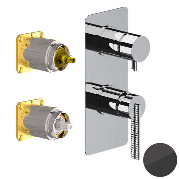 Смеситель для душа Daniel Club ANC612D2KBCF, черный хром
