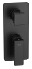 Смеситель для душа Remer Absolute AU92KBNO, чёрный матовый
