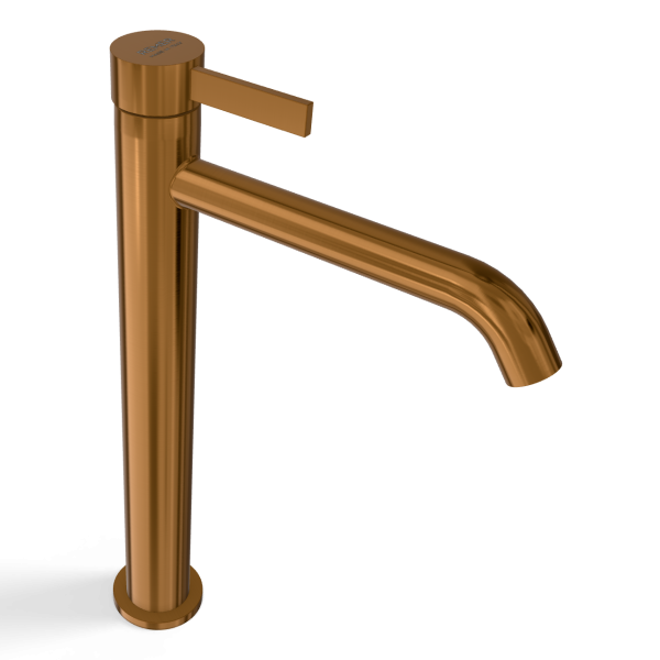 Смеситель для раковины Remer Metrica MC11LXLCU, медь брашированная PVD