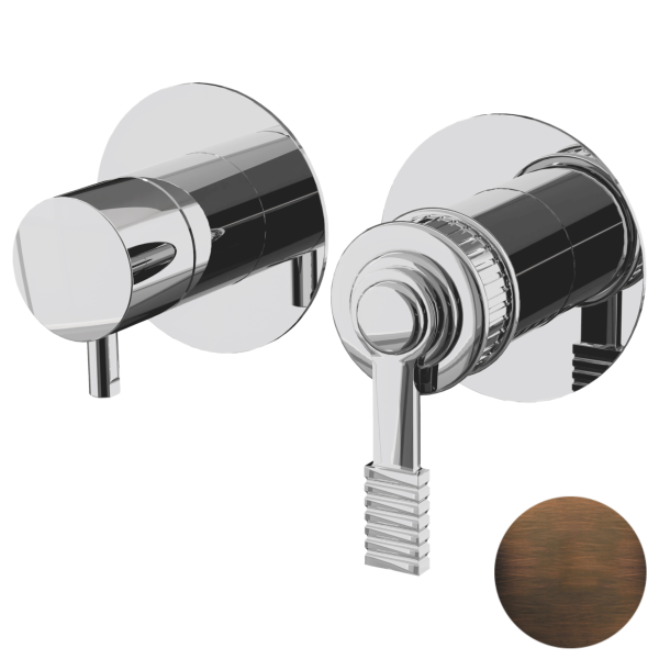 Смеситель для душа Remer Atelier AL92ZPWBBR, бронза масляная