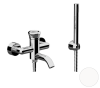 Смеситель для ванны Remer Element ET02BO, белый матовый