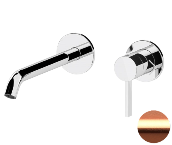Смеситель для раковины Remer Metrica MC15PRP, медь брашированная