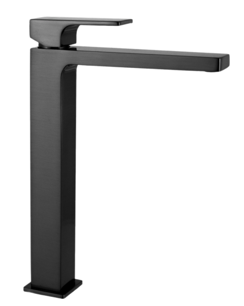 Смеситель для раковины Remer Absolute AU11LCFP, чёрный брашированный хром