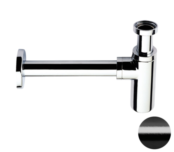 Сифон 1”1/4 Remer 958LCFP, черный брашированный хром