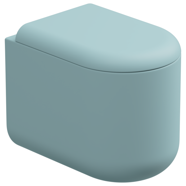 Чаша приставного унитаза Eco Clean (торнадо) GSG Ceramic Design PEWC01EC037, Ice Matt