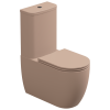 Чаша напольного унитаза биколор GSG Ceramic Design Like LKMBLBI000/032P, White/Cipria Matt