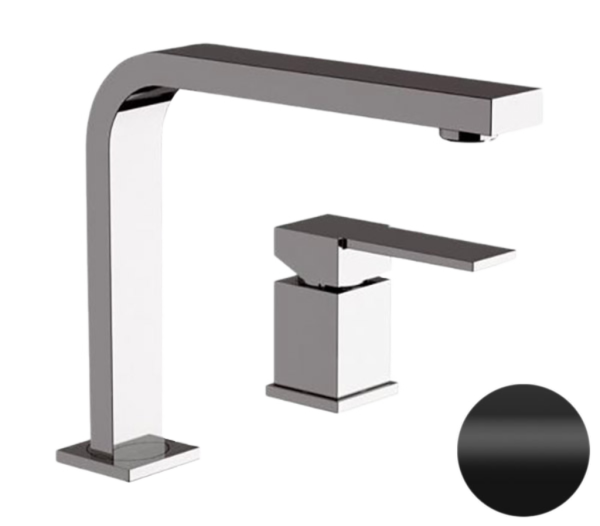 Смеситель для раковины Remer Qubika Q57NO, черный матовый
