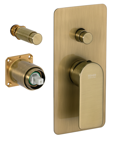 Смеситель для душа Remer Infinity I09KBVO, состаренная латунь