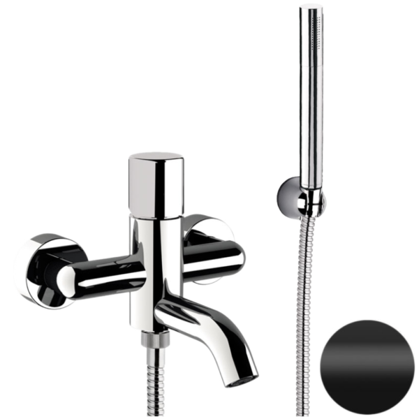 Смеситель для ванны Daniel Trilogy TG61015, чёрный матовый