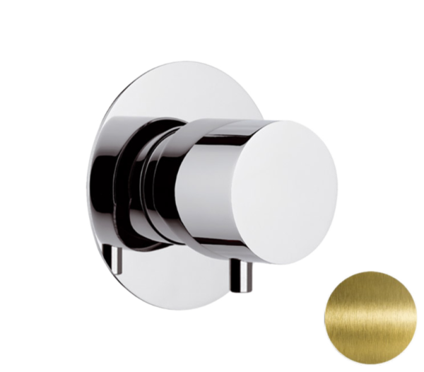 Дивертер на 3 выхода Remer X Style N93DEV3VO, латунь состаренная