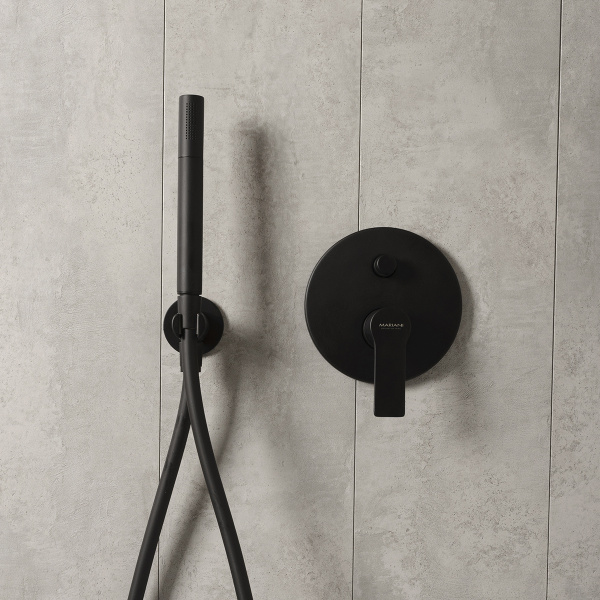 Смеситель для душа Mariani Kali B14173KL, черный матовый