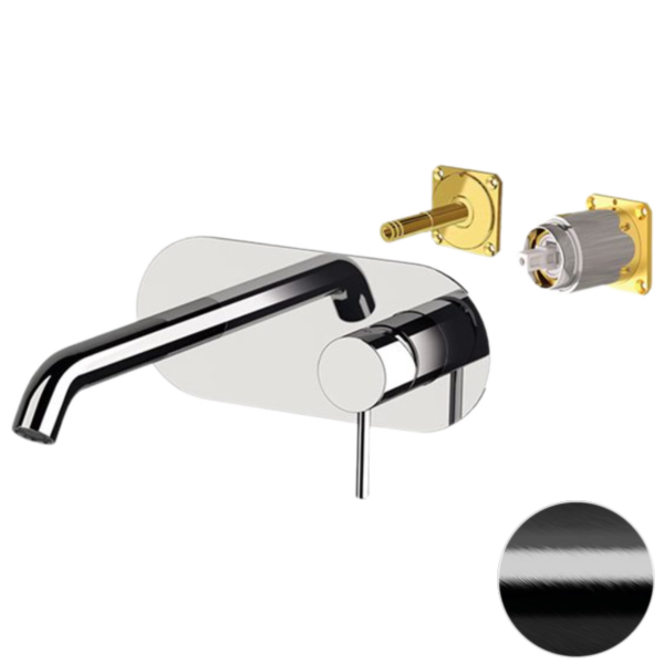 Смеситель для раковины Remer X Style X15KBCFP, черный брашированный хром