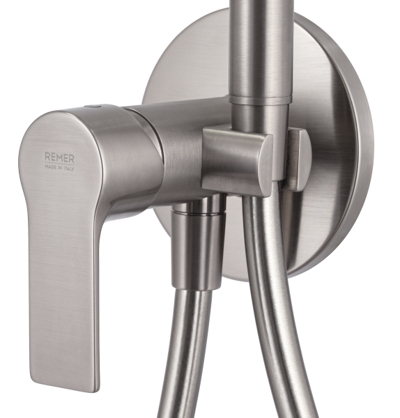 Гигиенический душ со смесителем Remer Energy EY65WXV, сталь