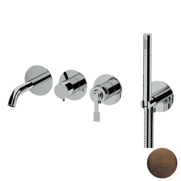 Смеситель для ванны Remer Atelier AL53D2PWBBR, бронза масляная