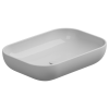 Раковина накладная биколор 60x42 см GSG Ceramic Design Easy EALAVRE60BI000/001, White/White Matt