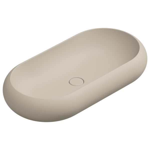 Раковина накладная 80x42 см GSG Ceramic Design Petra PELAV80034, Sabbia Matt