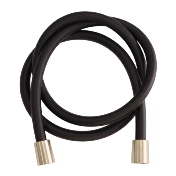 Шланг для душа ПВХ 150 см Remer 332CN2G150NZB, черный/никель брашированный PVD