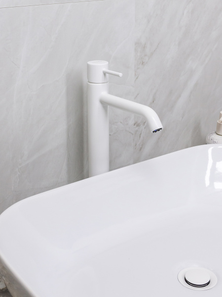 Смеситель для раковины Mariani Next A37398NS12, белый матовый