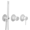 Смеситель для душа Remer X Style X97D2PWBBO, белый матовый