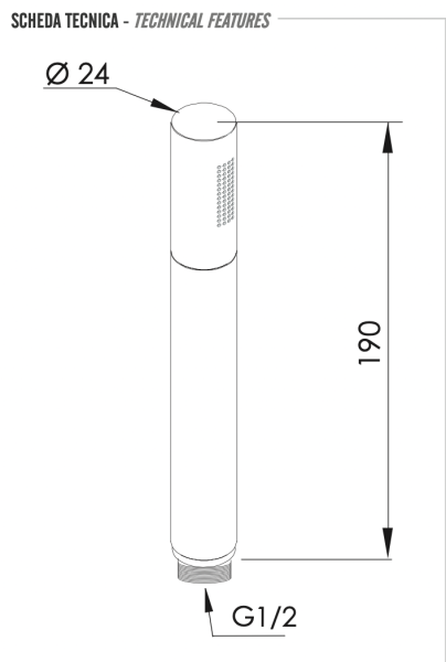 Ручной душ Remer 317MMRPX, медь брашированная