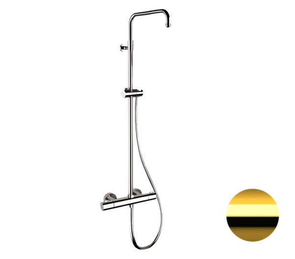Душевая система термостатическая Remer Elegance EQ32ASSDDO, золото глянцевое