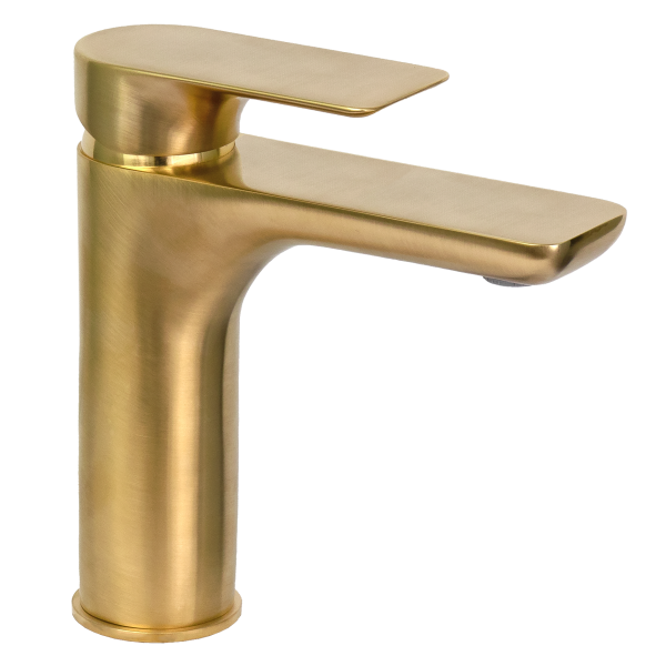 Смеситель для раковины Remer Infinity I12BG, золото брашированное