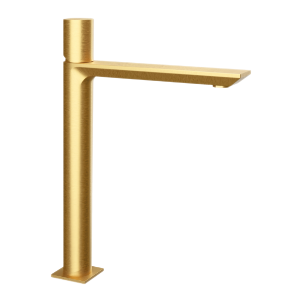 Смеситель для раковины Remer Edge EG512LXLBG, золото брашированное