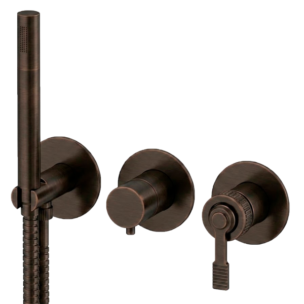 Смеситель для душа Remer Atelier AL97D3PWBBR, бронза масляная