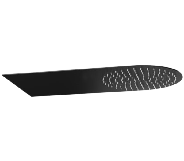 Верхний душ настенный 50x20 см Remer 350UFMNOX, черный матовый