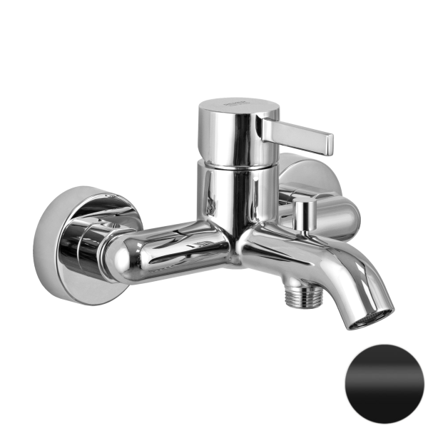 Смеситель для ванны Remer Metrica MC05NO, черный матовый