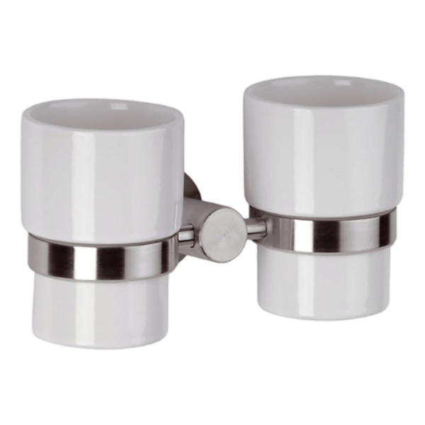 Стакан двойной Remer Minimal INOX Mi16INOXCR, нержавеющая сталь