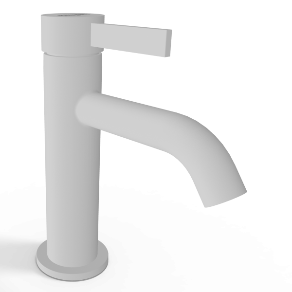 Смеситель для раковины Remer Metrica MC12BO, белый матовый