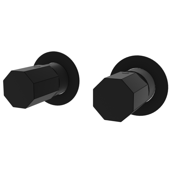 Смеситель для душа Remer Ottagono ON92ZPWBNO, черный матовый